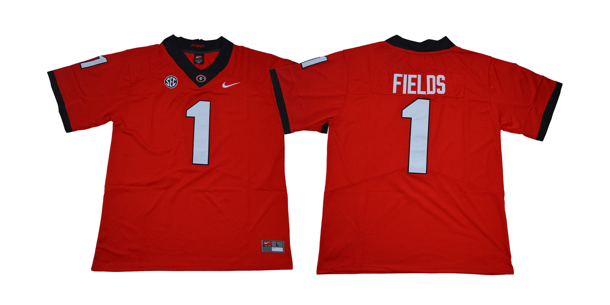 Fields 1 Legend Red College Football Jersey football jersey product view 1