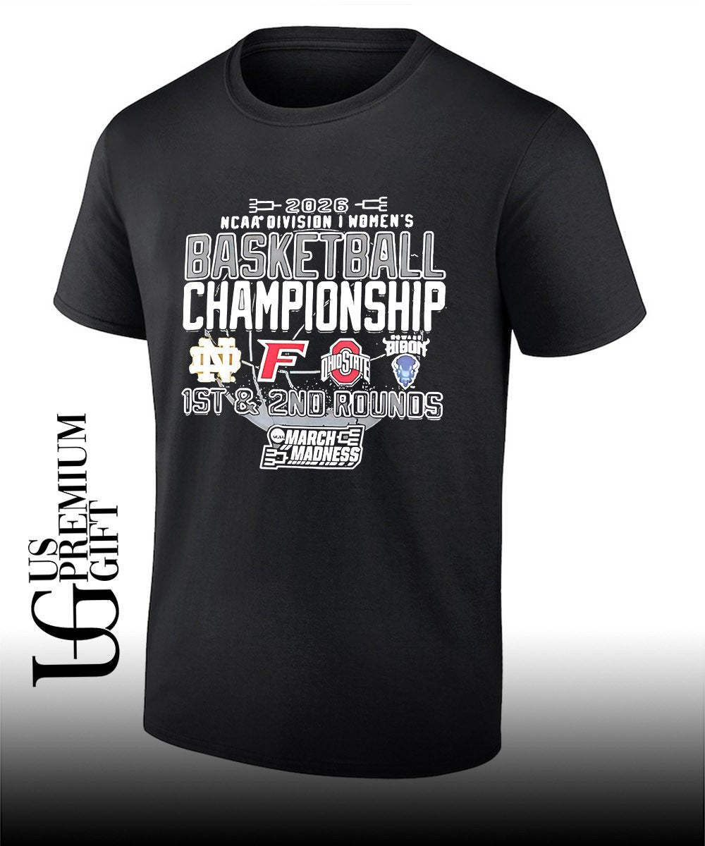 Fighting Irish Ohio State Bison Womens Basketball Championship 2026 NCAA Division March Madness shirt - T-Shirt, Sweatshirt, Hoodie