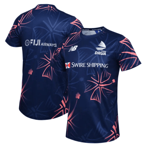 Fijian Drua Super Rugby 2024 Run Out Men Jersey - Navy Soccer Jersey sports jersey product view 1