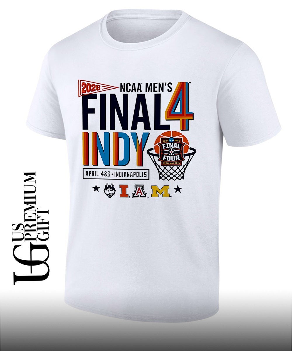Final 4 Indy 2026 NCAA Mens basketball 4 Team Indianapolis shirt Unisex T-shirt, Sweatshirt, Hoodie, Long Sleeve Tee - T-Shirt, Sweatshirt, Hoodie