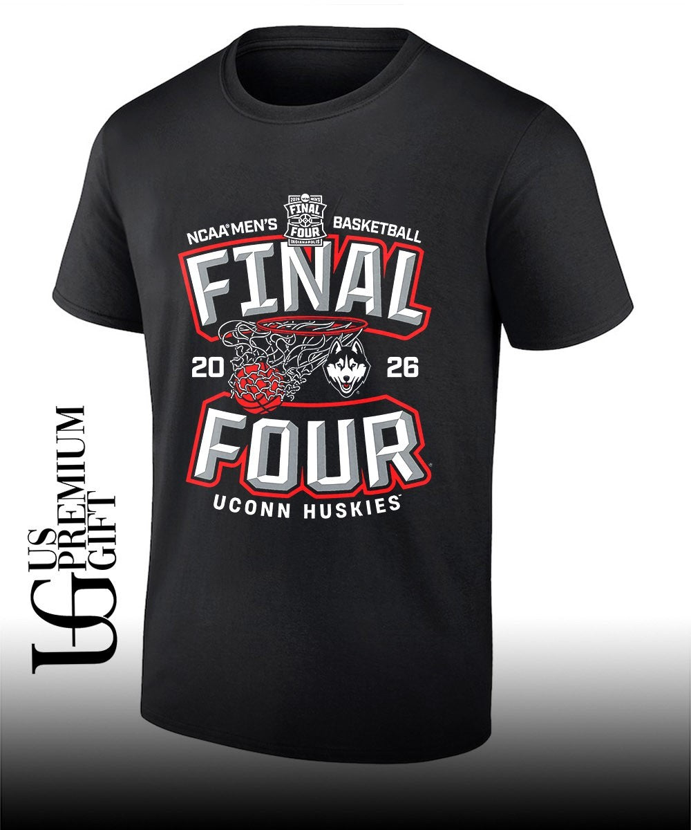 Final Four UConn Huskies mens basketball Nets NCAA 2026 shirt Unisex T-shirt, Sweatshirt, Hoodie, Long Sleeve Tee - T-Shirt, Sweatshirt, Hoodie