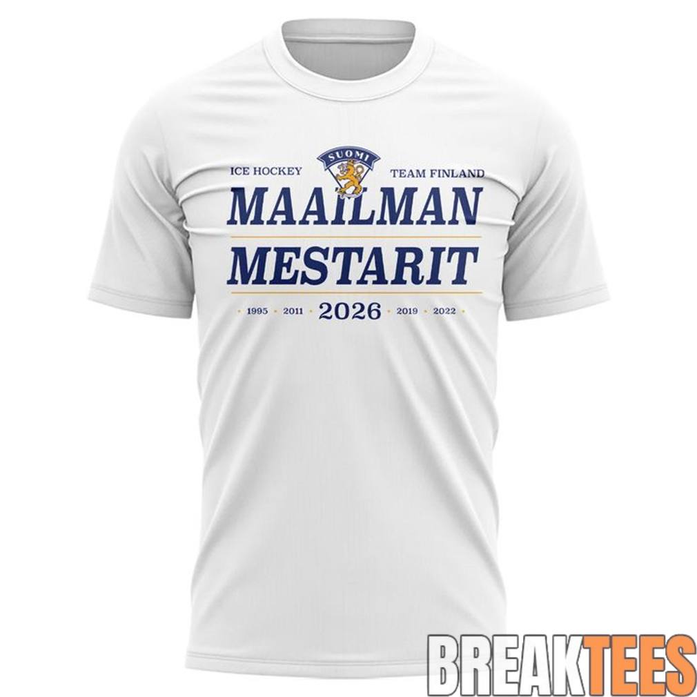 Finland 2026 IIHF World Champions Leijonat - Adult & Kids T-Shirts, Sweatshirts & Hoodies apparel design preview 2