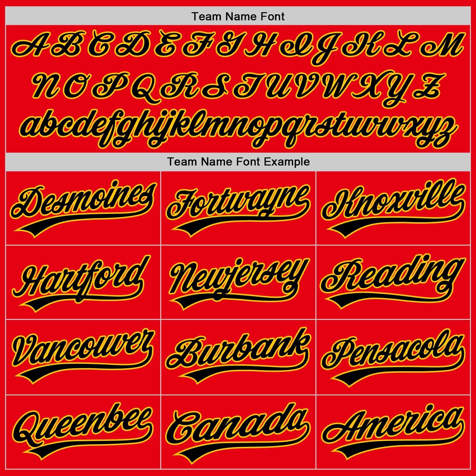 Custom Fire Red Black-Yellow Authentic Baseball Jersey baseball jersey product view 4
