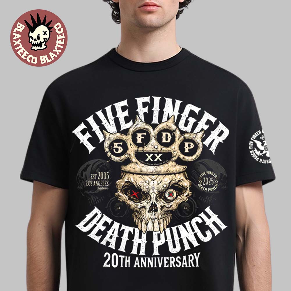Five Finger Death Punch 20th Anniversary Merch Knucklehead T-Shirt Unisex T-shirt, Sweatshirt, Hoodie, Long Sleeve Tee - T-Shirt, Sweatshirt, Hoodie
