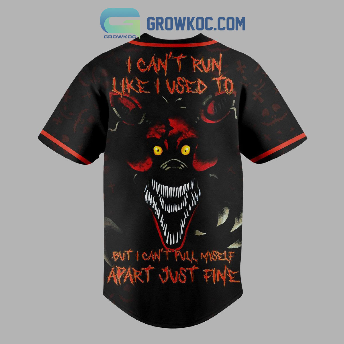Five Night At Freddy Argh Ya Never Stood A Chance Baseball Jersey baseball jersey product view 3