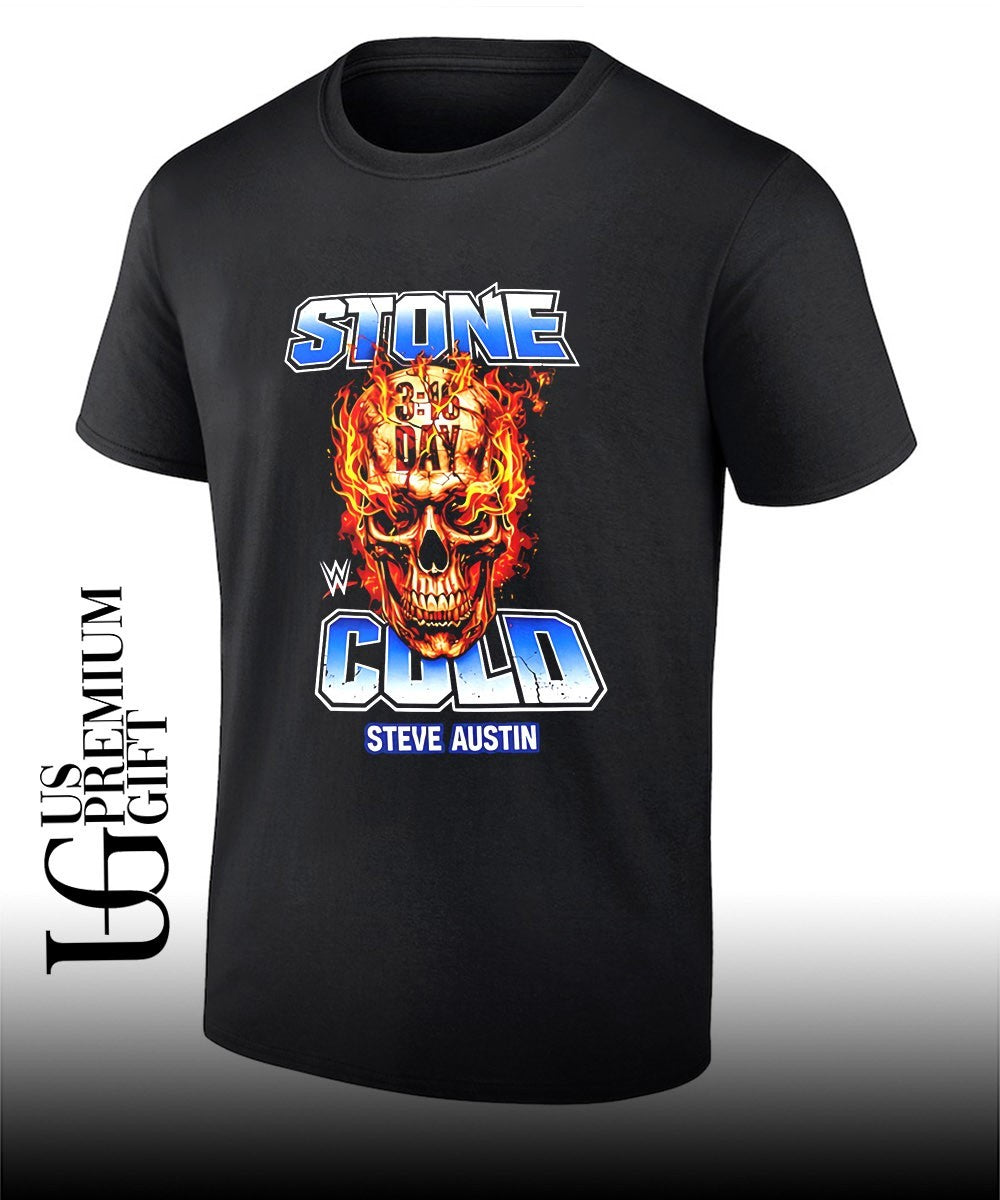 Flaming Skull Stone Cold Steve Austin 3 16 Day 2026 shirt Unisex T-shirt, Sweatshirt, Hoodie, Long Sleeve Tee - T-Shirt, Sweatshirt, Hoodie