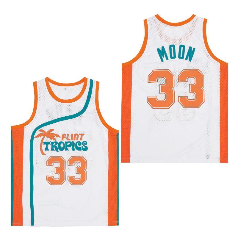 Flint Tropics Semi Pro Movie #33 Jackie Moon Style 3 College Football Jersey football jersey product view 1