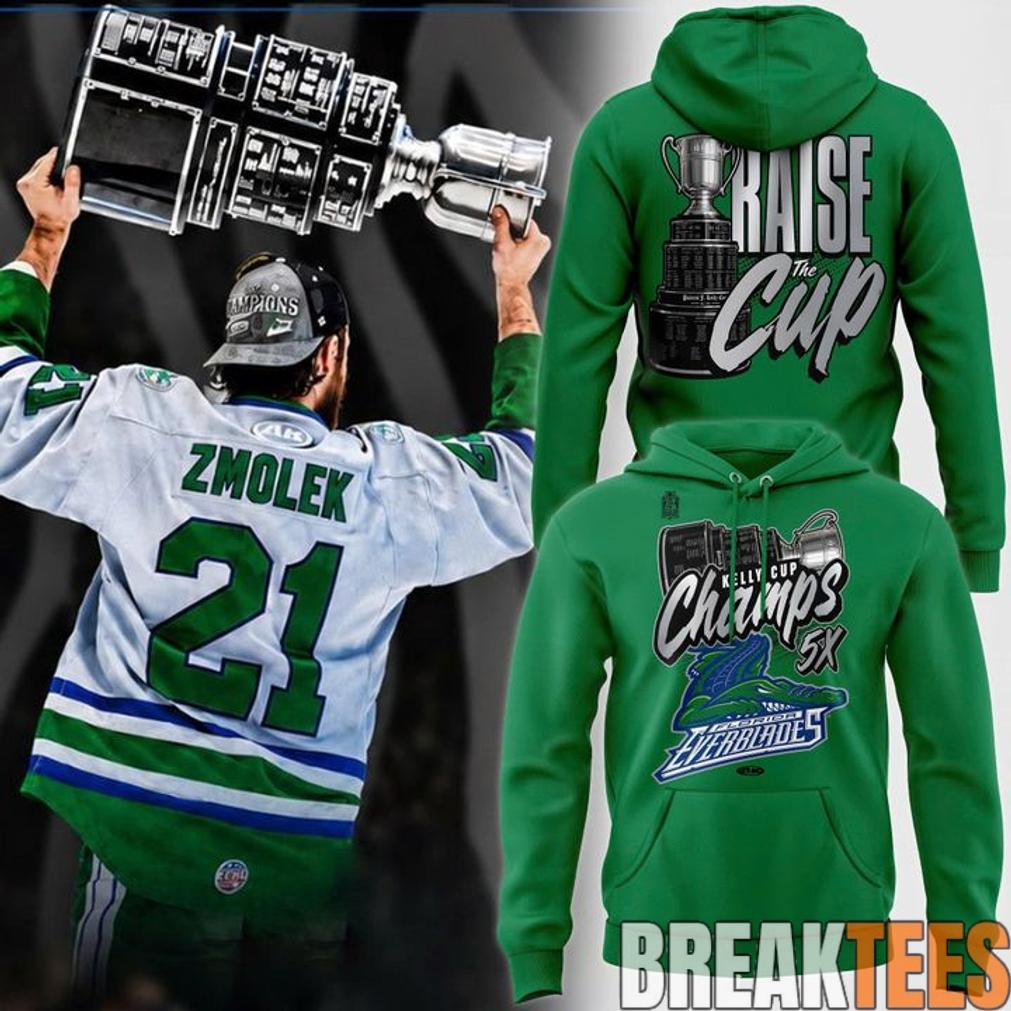 Florida Everblades Kelly Cup Champions 5X Championship Hoodie Unisex T-shirt, Sweatshirt, Hoodie, Long Sleeve Tee - T-Shirt, Sweatshirt, Hoodie