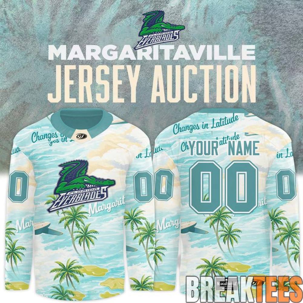 Florida Everblades Margaritaville Night Hockey Jersey Unisex T-shirt, Sweatshirt, Hoodie, Long Sleeve Tee - T-Shirt, Sweatshirt, Hoodie