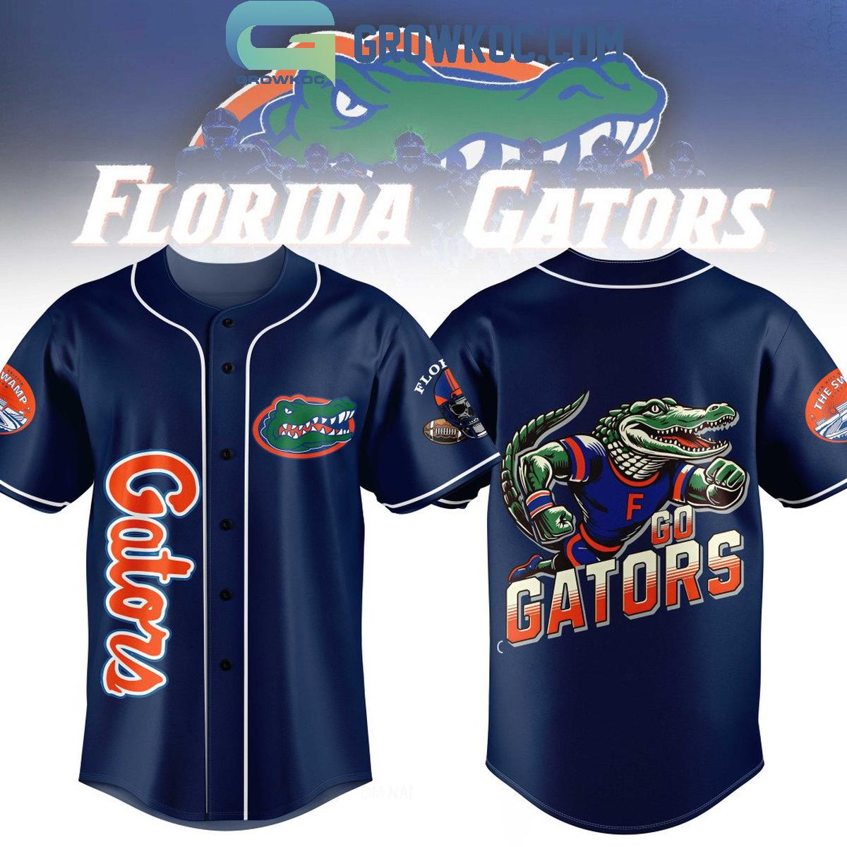 Florida Gators Go Gators Football Baseball Jersey football jersey product view 1