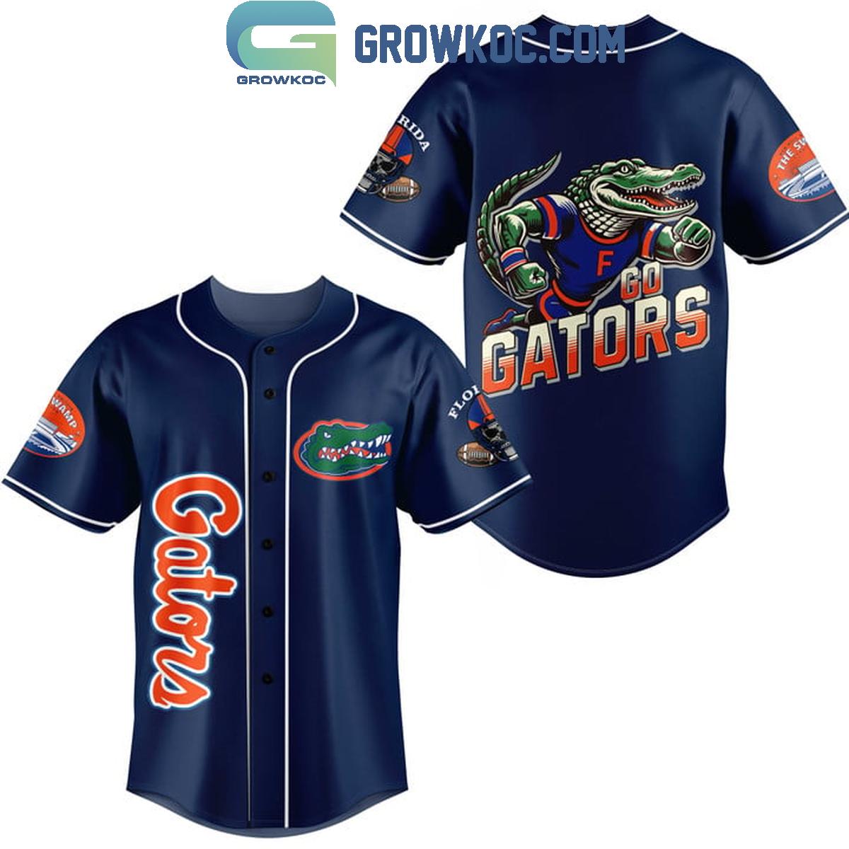 Florida Gators Go Gators Football Baseball Jersey football jersey product view 2