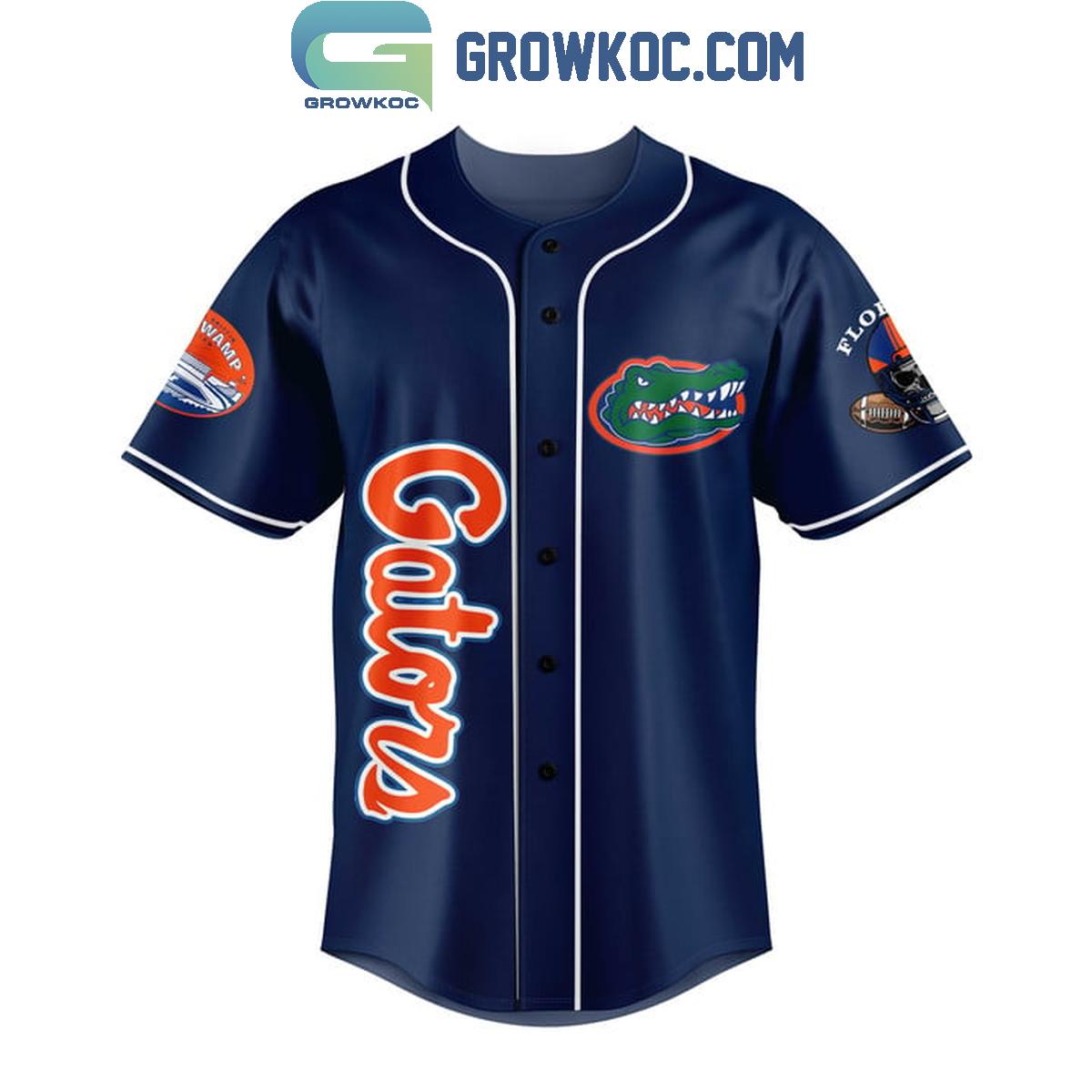 Florida Gators Go Gators Football Baseball Jersey football jersey product view 3
