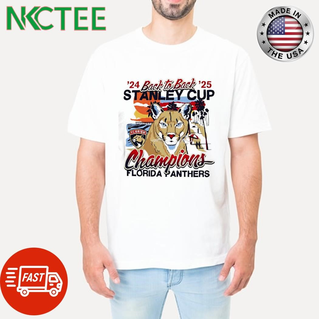 Florida Panthers 47 Cream Back-to-Back Florida Sunset Franklin graphic shirt Unisex T-shirt, Sweatshirt, Hoodie, Long Sleeve Tee - T-Shirt, Sweatshirt, Hoodie