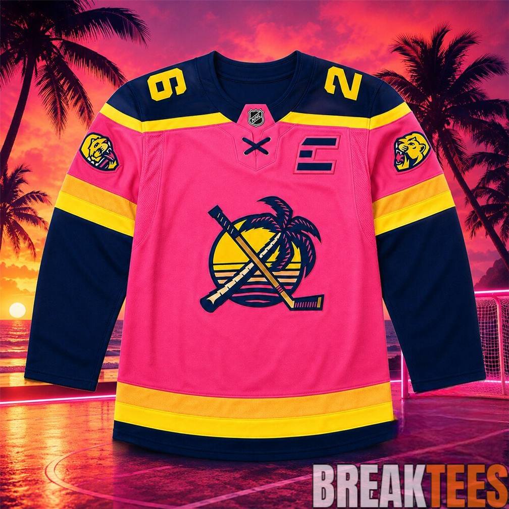 Florida Panthers Hometown Remix Pink Hockey Jersey Unisex T-shirt, Sweatshirt, Hoodie, Long Sleeve Tee - T-Shirt, Sweatshirt, Hoodie