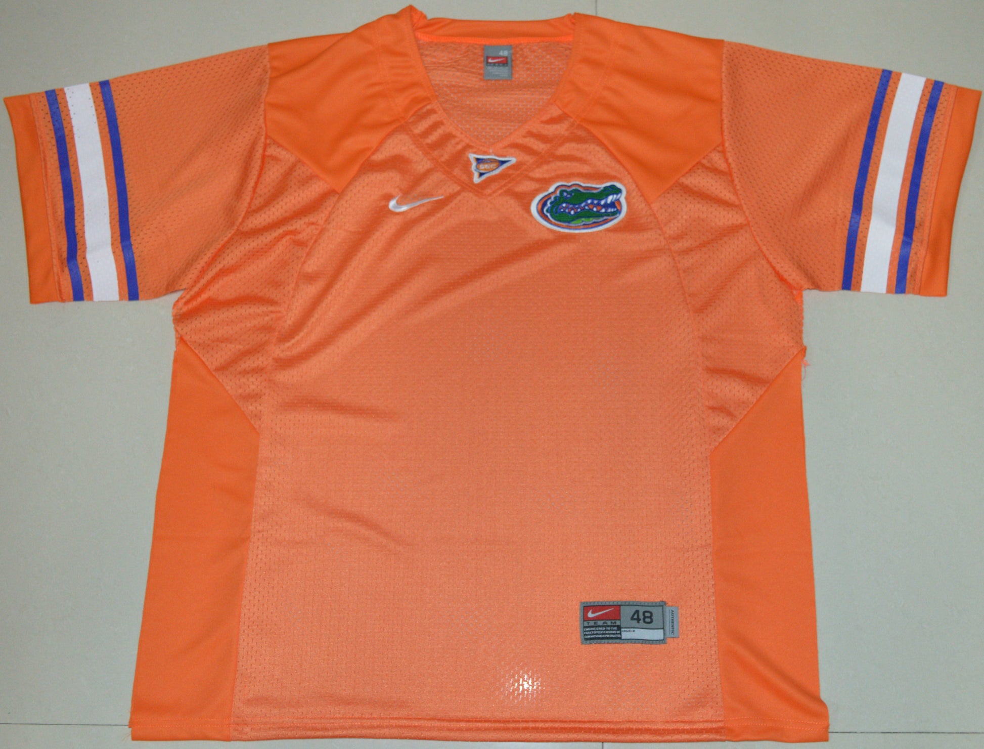 Florida Blank Orange Front College Football Jersey football jersey product view 1