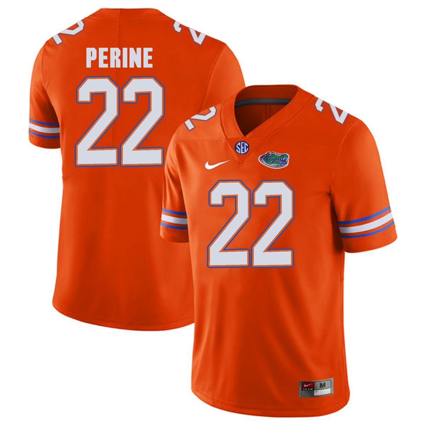 Florida Gators Lamical Perine 22 Orange College Football Jersey football jersey product view 1