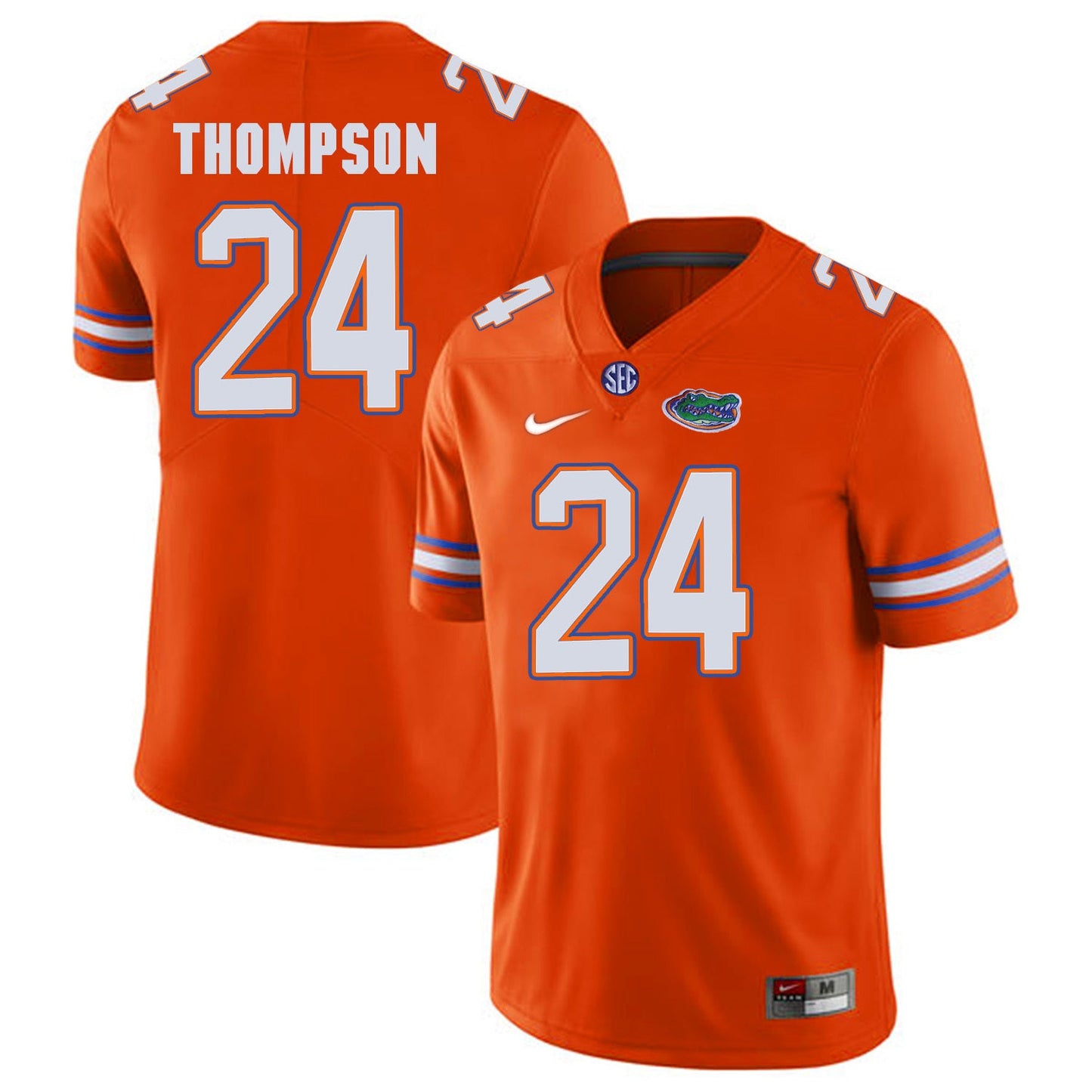 Florida Gators Mark Thompson 24 Orange College Football Jersey football jersey product view 1