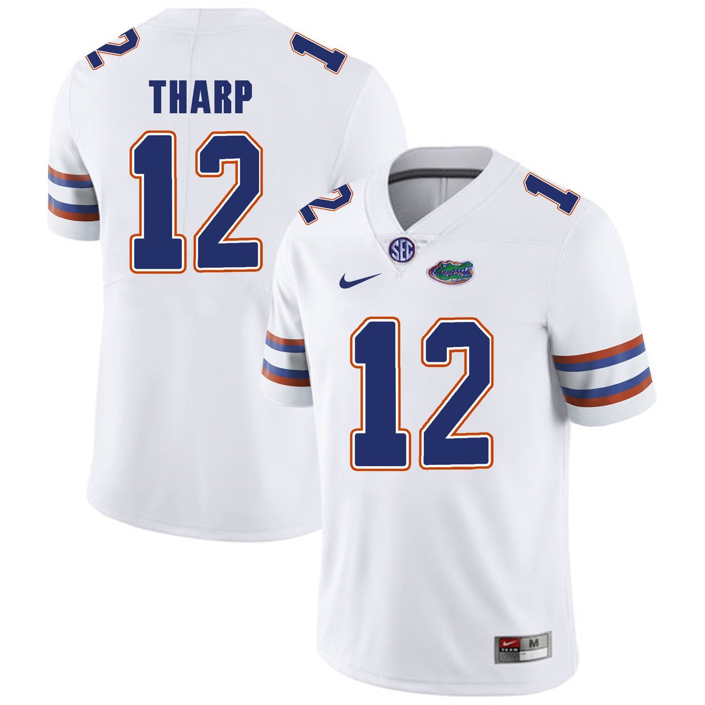 Florida Gators THARP 12 White College Football Jersey football jersey product view 1
