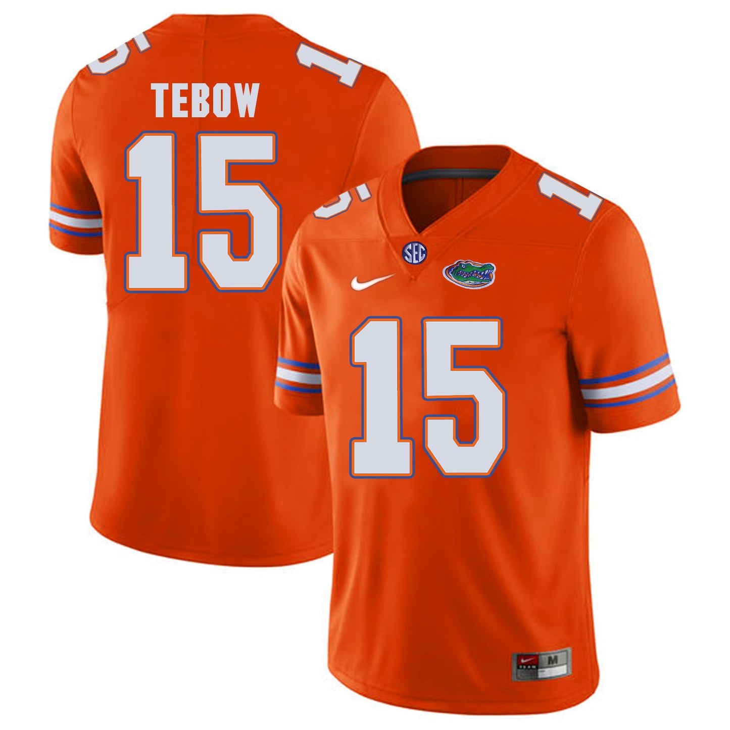 Florida Gators Tim Tebow 15 Orange College Football Jersey football jersey product view 1