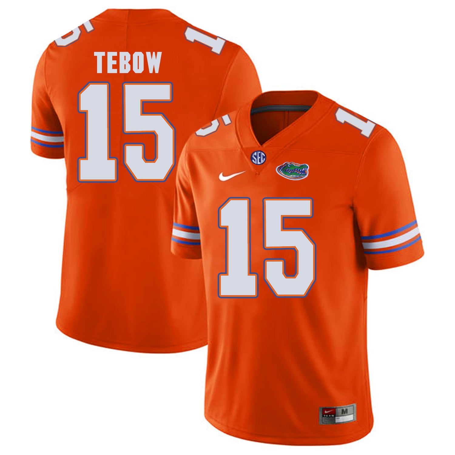 Florida Gators Tim Tebow 15 Orange College Football Jersey football jersey product view 1