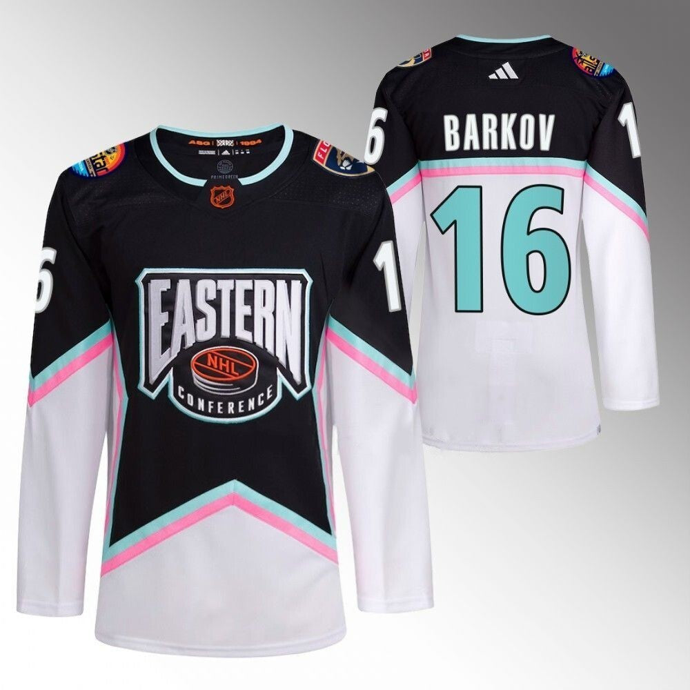 Florida Panthers #16 Aleksander Barkov 2023 NHL All-Star Eastern Conference Black Jersey Hockey Jersey hockey jersey product view 1