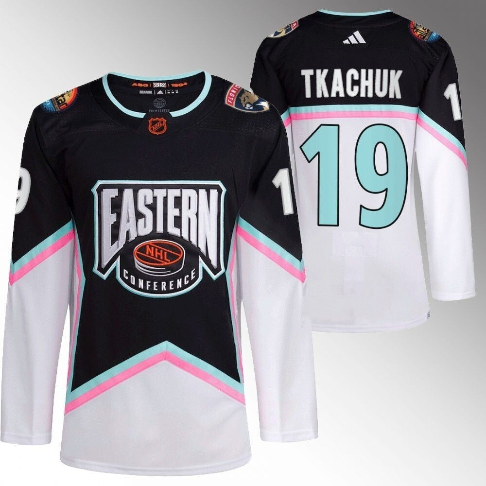 Florida Panthers #19 Matthew Tkachuk 2023 NHL All-Star Black Eastern Conference Jersey Hockey Jersey hockey jersey product view 1
