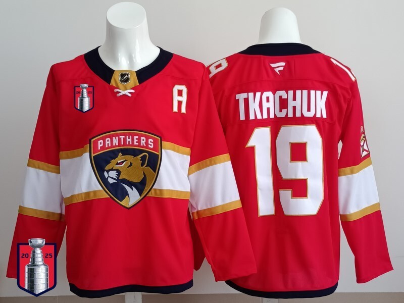 Florida Panthers #19 Matthew Tkachuk Panthers Champion Edition Style 1 Hockey Jersey hockey jersey product view 1
