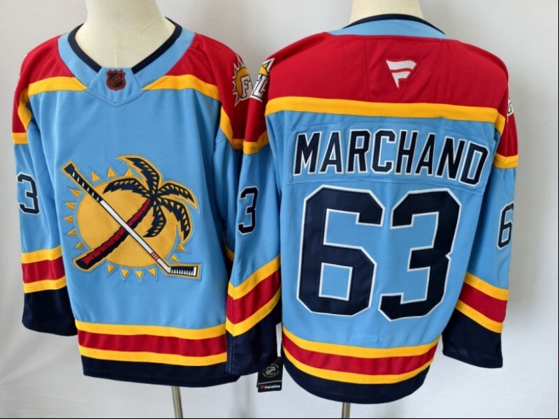 Florida Panthers #63 Brad Marchand Panthers Style 2 Hockey Jersey hockey jersey product view 1