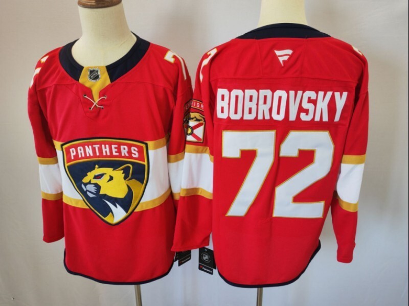 Florida Panthers #72 Sergei Bobrovsky Panthers Style 3 Hockey Jersey hockey jersey product view 1