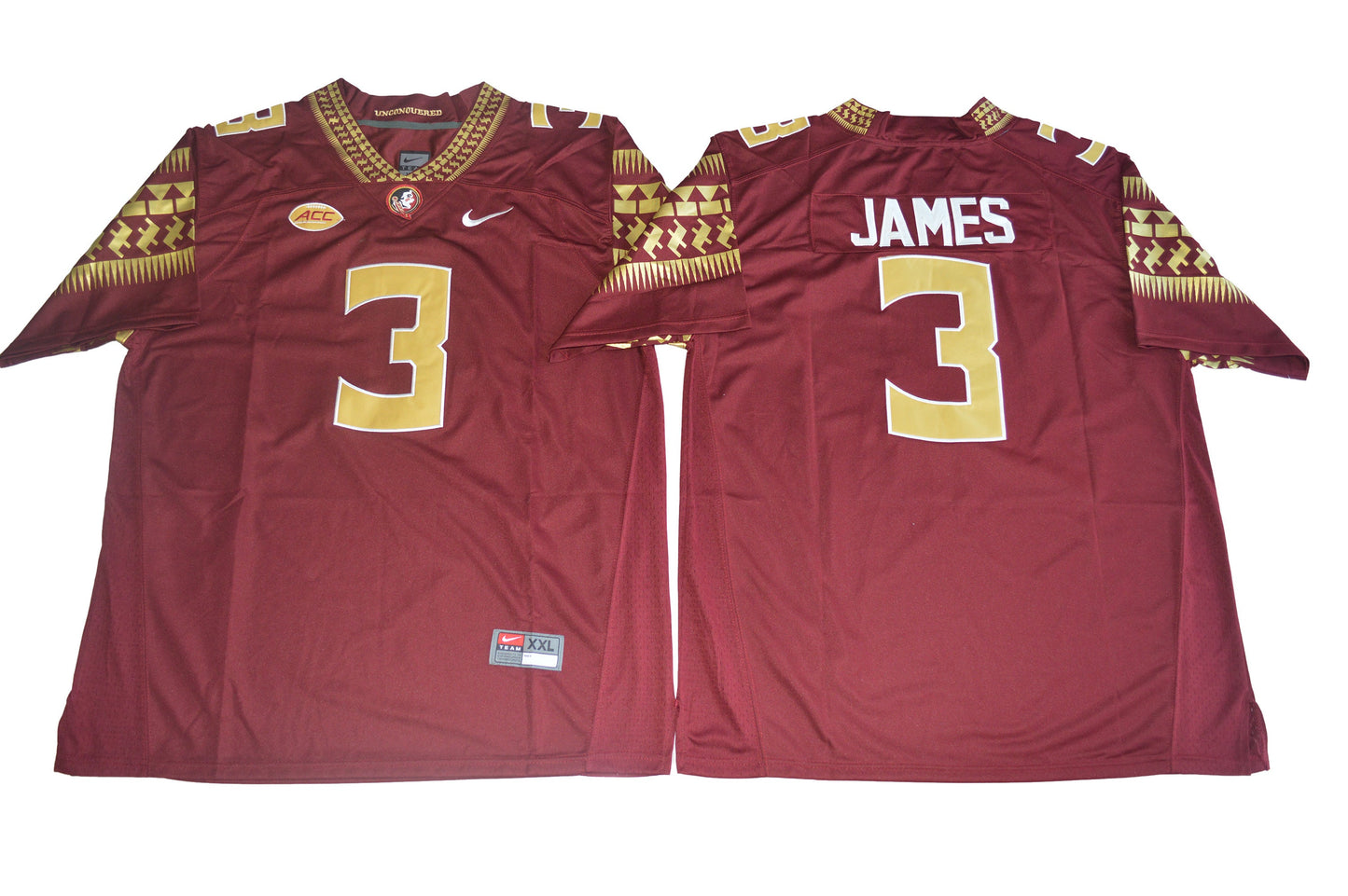 Florida State Seminoles James 3 Red College Football Jersey football jersey product view 1