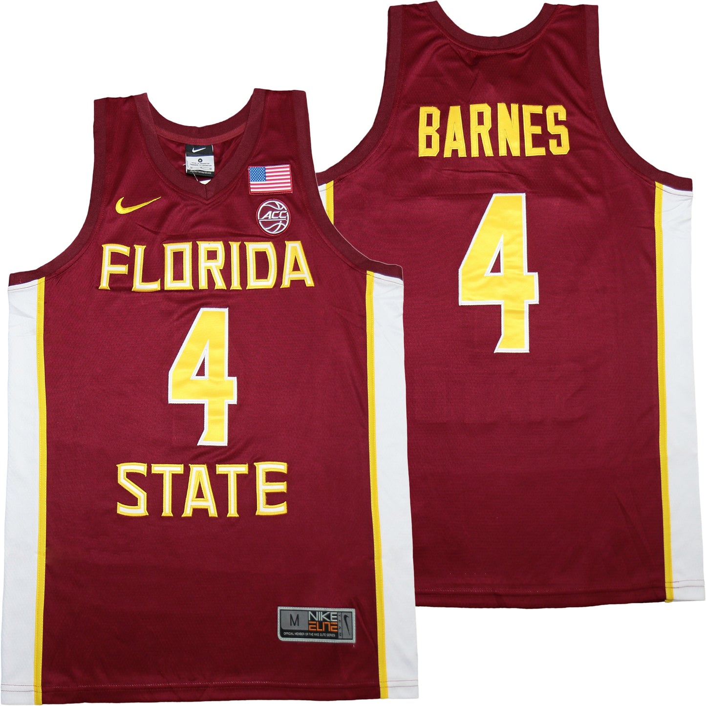 Florida State #4 Scottie Barnes College Football Jersey football jersey product view 1