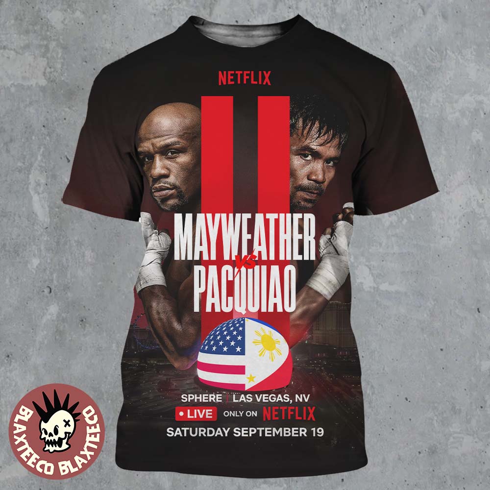 Floyd Mayweather Vs Manny Pacquiao Professional Boxing Match At Sphere Las Vegas On September 19 2026 3D Shirt - T-Shirt, Sweatshirt, Hoodie