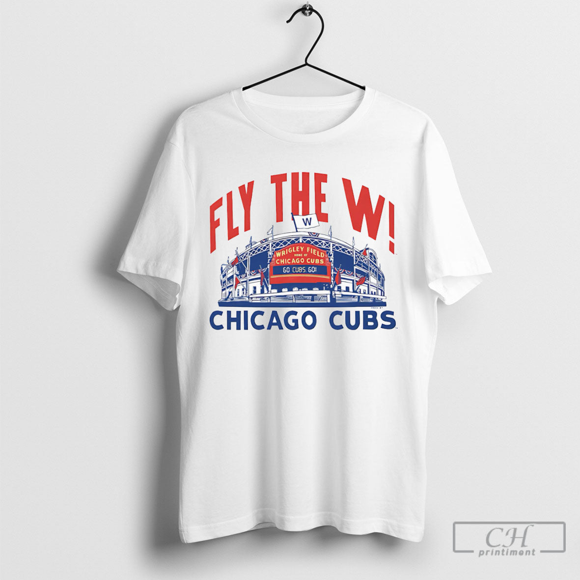 Fly The W Chicago Cubs Shirt Tee Unisex T-shirt, Sweatshirt, Hoodie, Long Sleeve Tee - T-Shirt, Sweatshirt, Hoodie