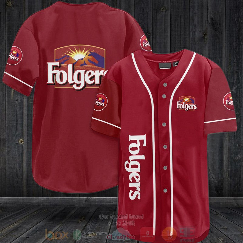 Folgers Baseball shirt baseball jersey product view 1