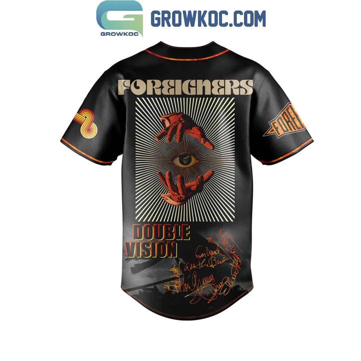 Foreigners Double Vision The Flame Still Burns Baseball Jersey baseball jersey product view 3