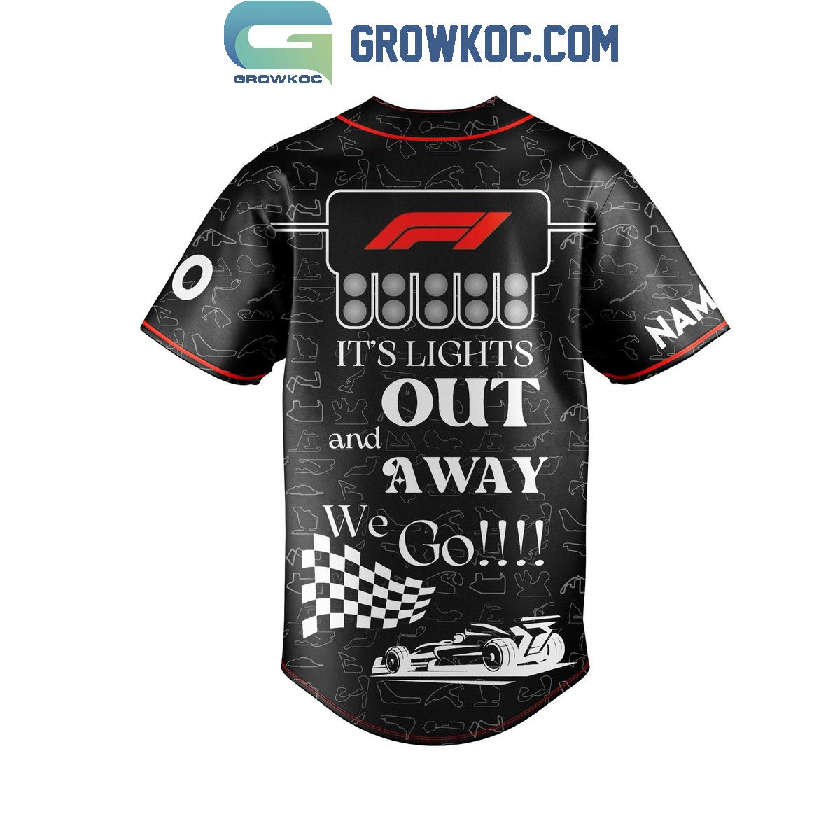 Formula 1 2025 It’s Lights Out And Away We Go Personalized Baseball Jersey baseball jersey product view 3
