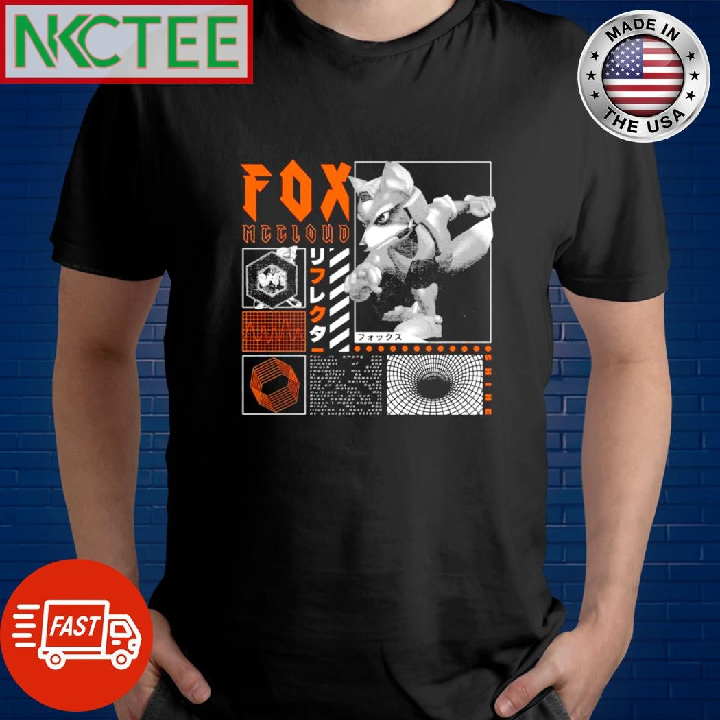 Fox McCloud sine graphic shirt Unisex T-shirt, Sweatshirt, Hoodie, Long Sleeve Tee - T-Shirt, Sweatshirt, Hoodie