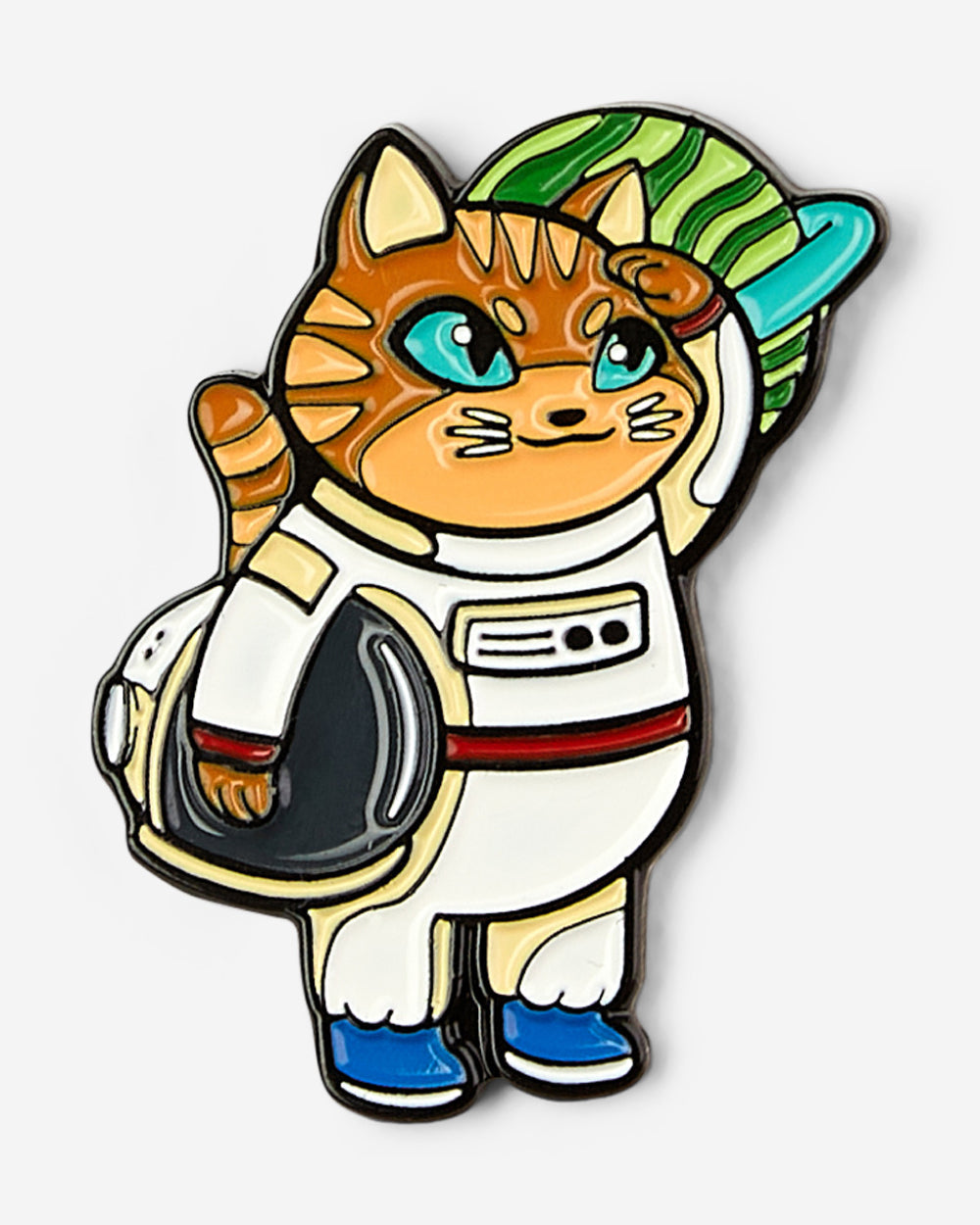 Space Cat Enamel Pin Unisex T-shirt, Sweatshirt, Hoodie, Long Sleeve Tee - T-Shirt, Sweatshirt, Hoodie
