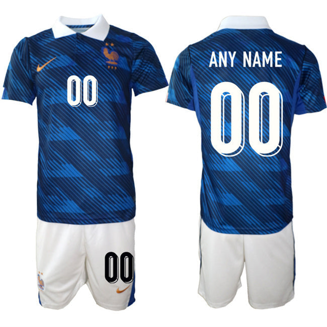 France Custom Navy 2026 Home Soccer Jersey Suit sports jersey product view 1