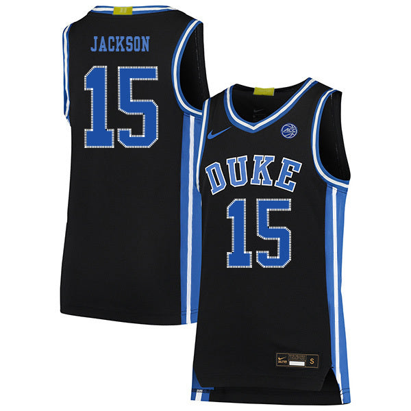 Frank Jackson 15 Black College Football Jersey football jersey product view 1