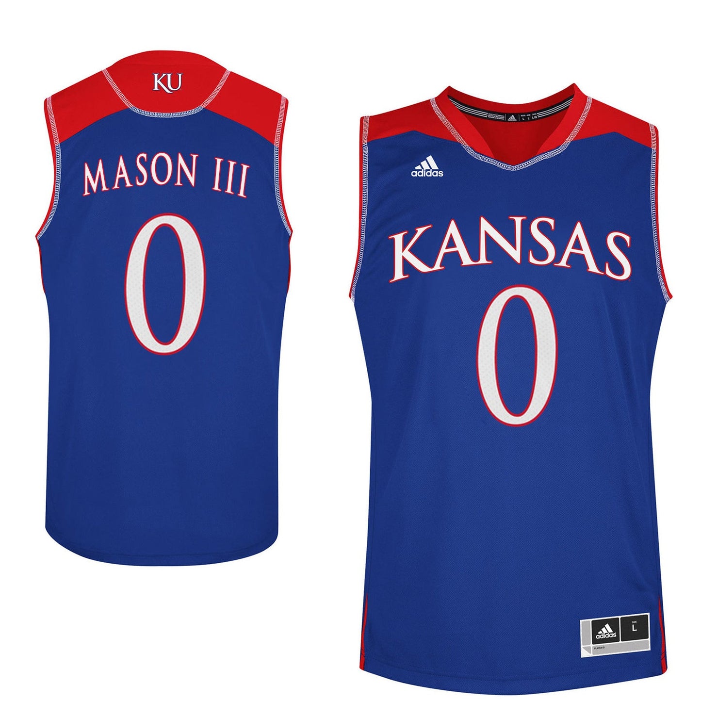 Frank Mason III 0 Blue College Football Jersey football jersey product view 1