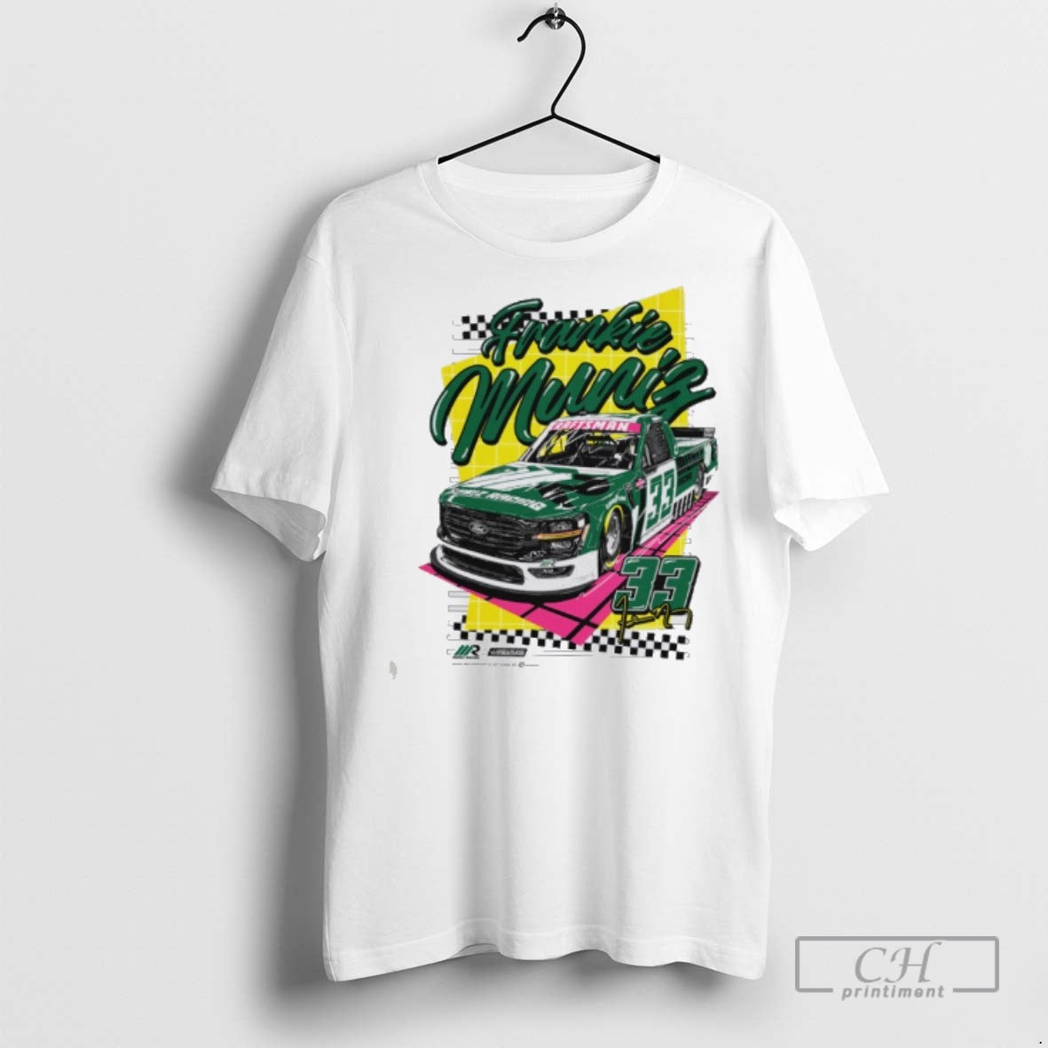 Frankie Muniz 33 2025 Nascar Truck Retro T Shirts Unisex T-shirt, Sweatshirt, Hoodie, Long Sleeve Tee - T-Shirt, Sweatshirt, Hoodie