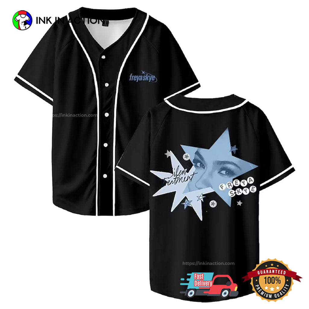 Freya Skye Concert, Stars Align Tour 2026 Black Baseball Jersey baseball jersey product view 1