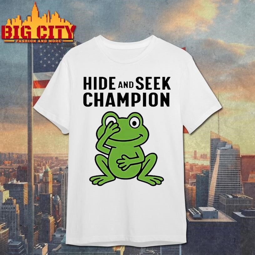 Frog Hide And Seek Champion Shirt Unisex T-shirt, Sweatshirt, Hoodie, Long Sleeve Tee - T-Shirt, Sweatshirt, Hoodie