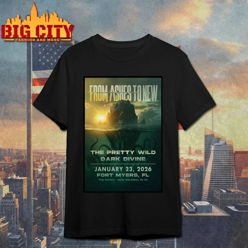 From Ashes To New Jan 23 2026 The Ranch Concert Hall And Saloon In Fort Myers FL Poster shirt - T-Shirt, Sweatshirt, Hoodie