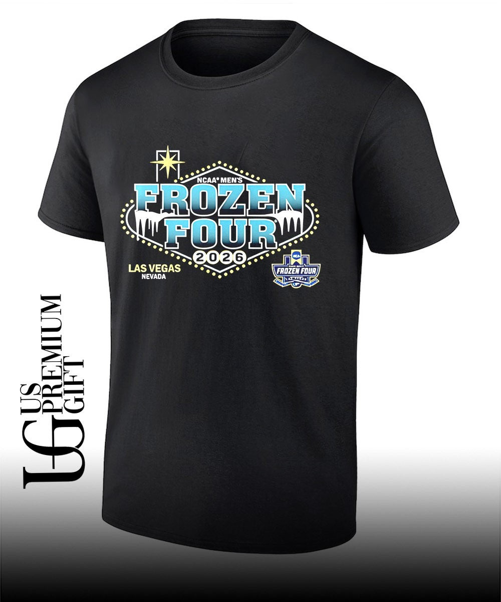 Frozen Four 2026 Mens Hockey Vegas logo shirt Unisex T-shirt, Sweatshirt, Hoodie, Long Sleeve Tee - T-Shirt, Sweatshirt, Hoodie