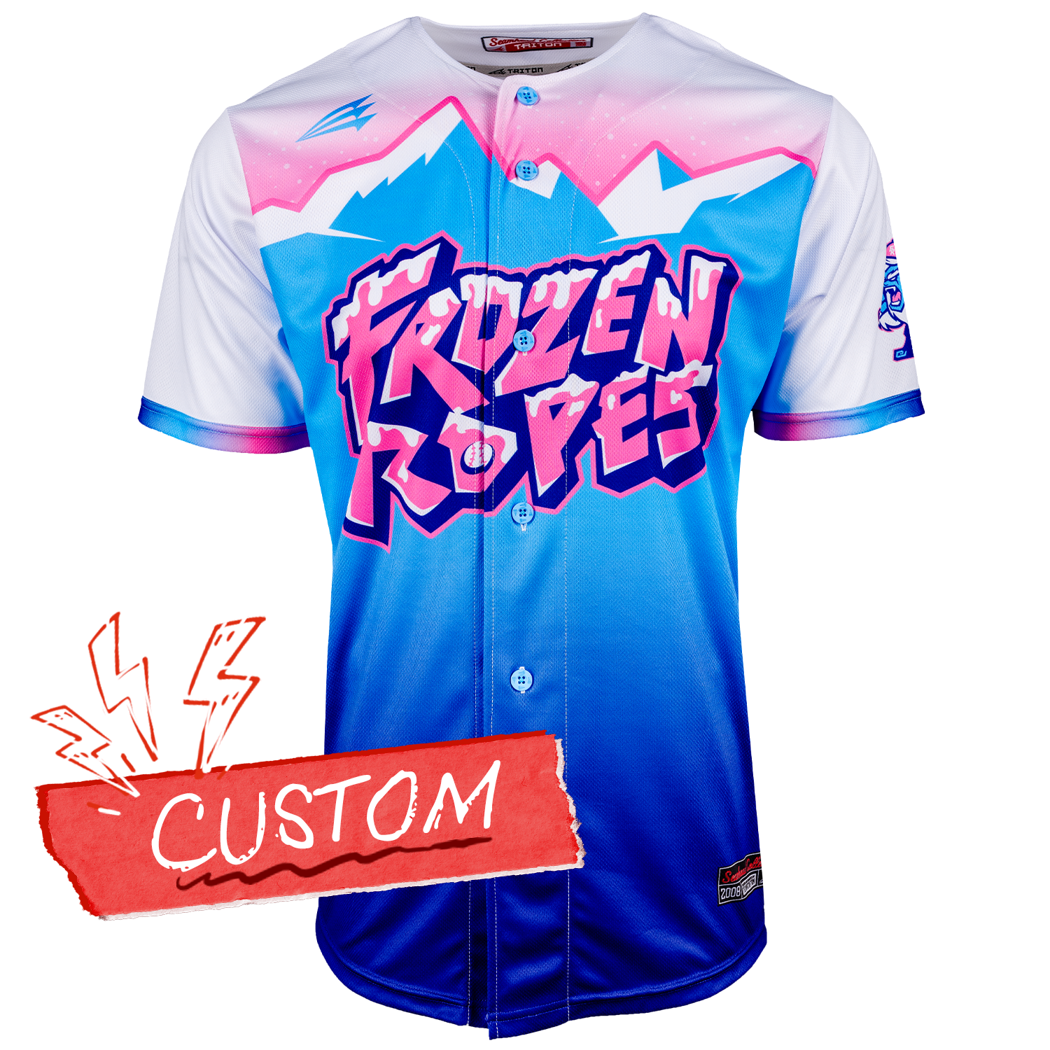 Frozen Ropes Yeti Lifestyle Baseball Jersey *CUSTOM* baseball jersey product view 1