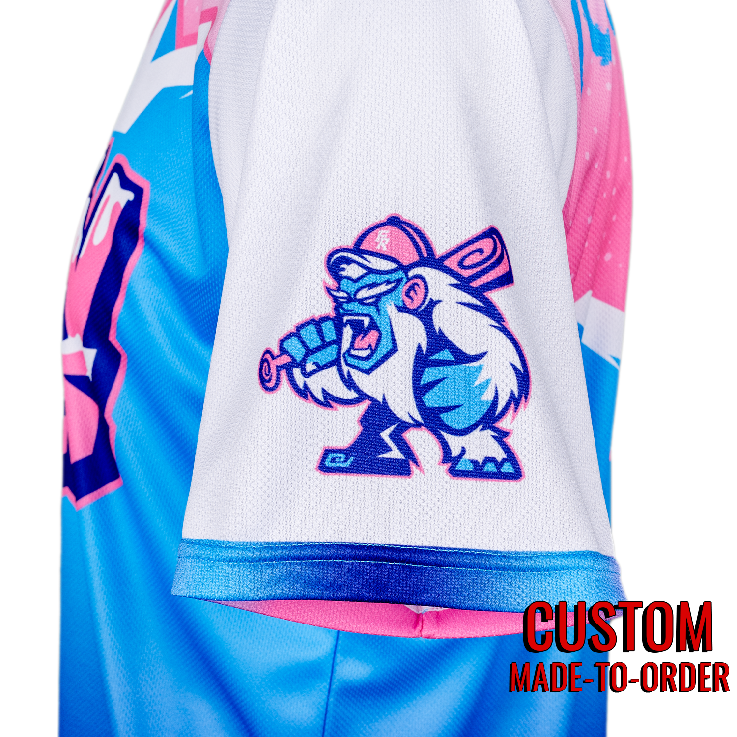 Frozen Ropes Yeti Lifestyle Baseball Jersey *CUSTOM* baseball jersey product view 3
