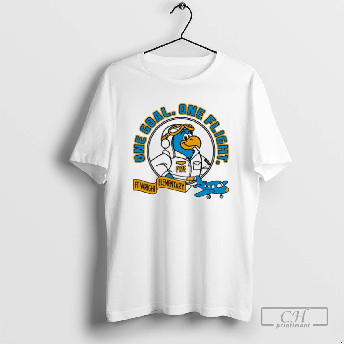 Ft Wright Elementary Falcons One Goal One Flight T Shirts Unisex T-shirt, Sweatshirt, Hoodie, Long Sleeve Tee - T-Shirt, Sweatshirt, Hoodie