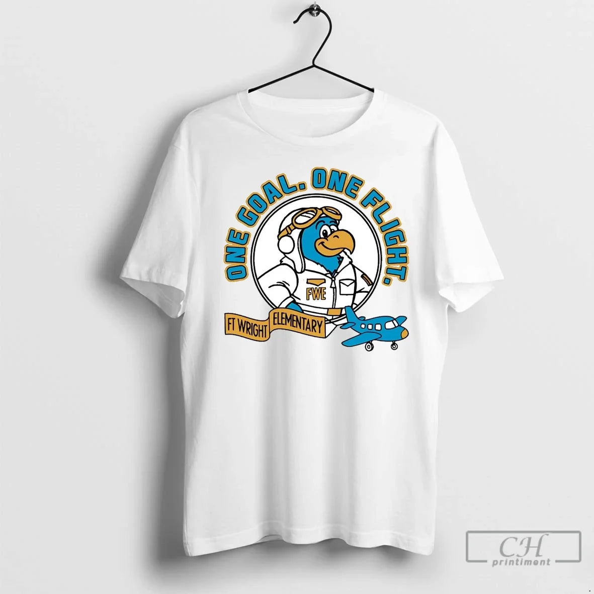 Ft Wright Elementary One Goal One Flight T Shirts Unisex T-shirt, Sweatshirt, Hoodie, Long Sleeve Tee - T-Shirt, Sweatshirt, Hoodie